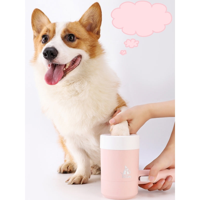Dog Paw Cleaner Cup — Silicone Soft Bristle Foot Washer